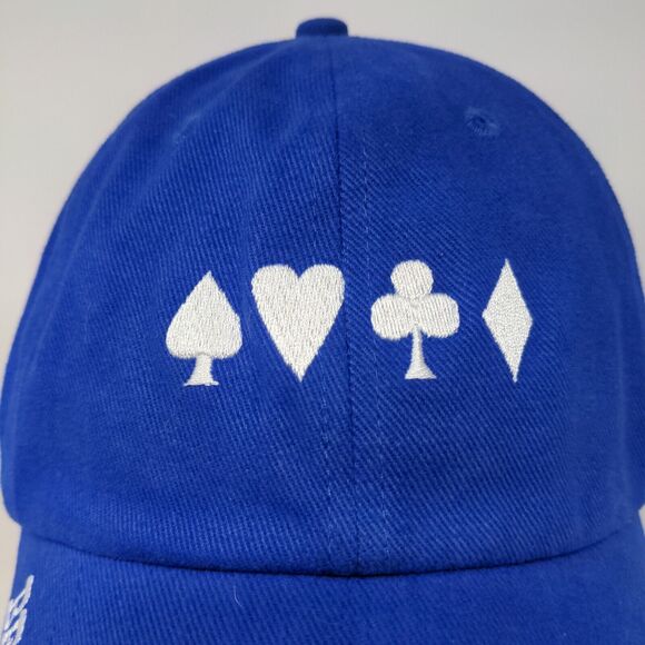 Milwaukee's Best Light Strapback Hat Blue OSFA Embroidered Logo Cards Poker - Picture 4 of 13